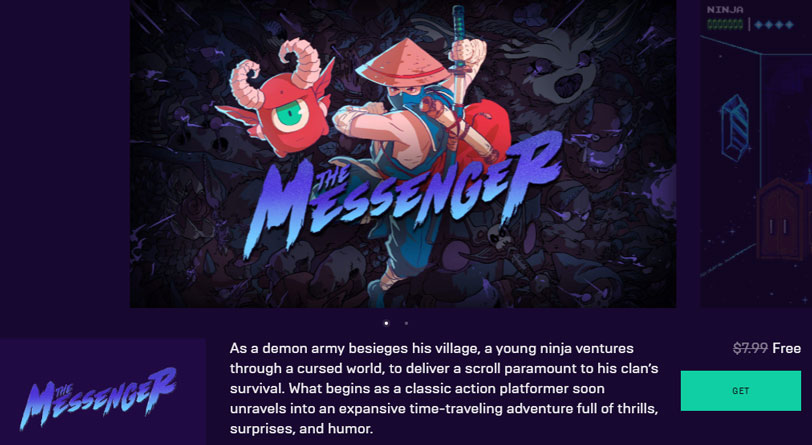 Download The Messenger, a cool horizontal screen landscape game, is free Picture 5