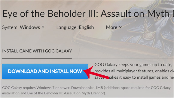 Download the role-playing game Eye of the Beholder Trilogy is free Picture 4