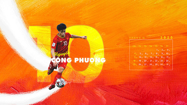 Download the Vietnamese football team computer calendar Picture 10