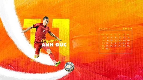 Download the Vietnamese football team computer calendar Picture 11