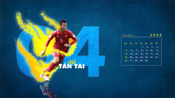 Download the Vietnamese football team computer calendar Picture 4