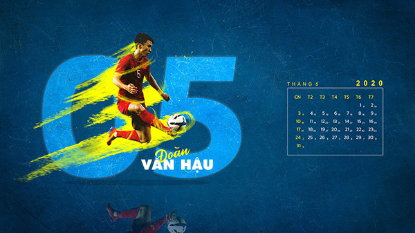 Download the Vietnamese football team computer calendar Picture 5