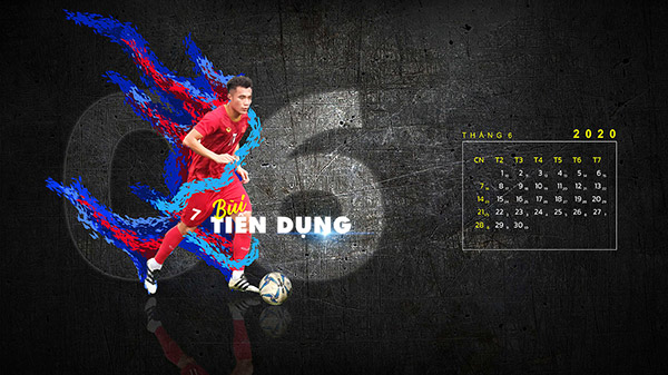 Download the Vietnamese football team computer calendar Picture 6