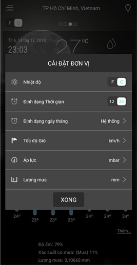 Download Weather Forecast Pro, the 83,000 VND real-time weather forecast, which is free Picture 6