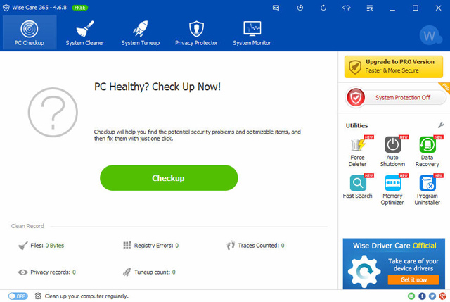 Download Wise Care 365 PRO, the smart cleaning software, to speed up the $ 69.95 system, which is free Picture 4