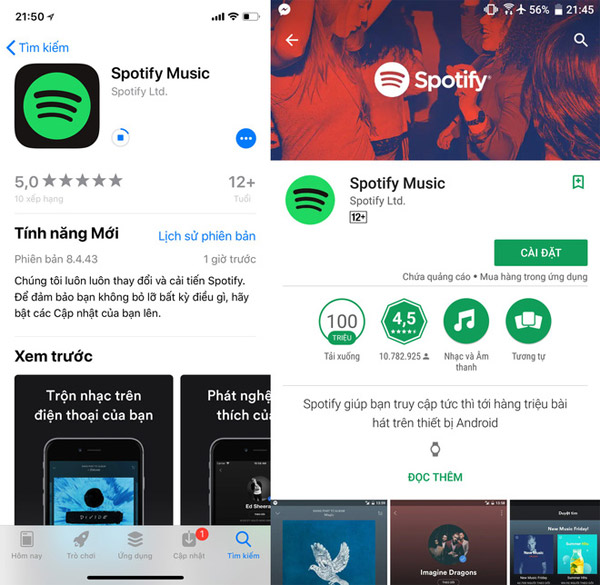 Downloading Spotify in Vietnam, you can use Free, Premium package for VND 59,000 / month Picture 3