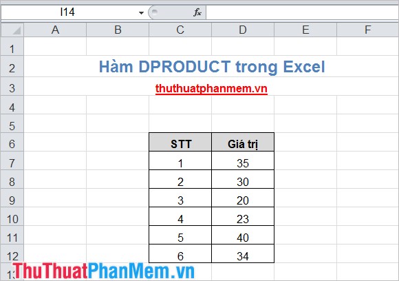 DPRODUCT function in Excel Picture 2
