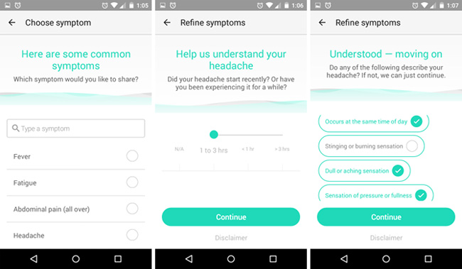 Dr. AI - New service in HealthTap health diagnosis application Picture 3