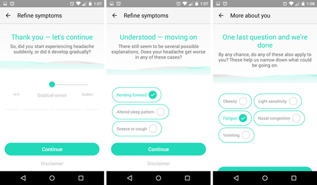 Dr. AI - New service in HealthTap health diagnosis application Picture 4