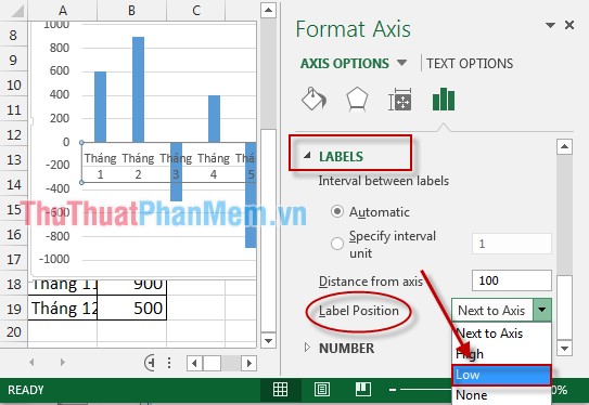 Draw a bar graph with positive and negative values ​​in Excel Picture 5
