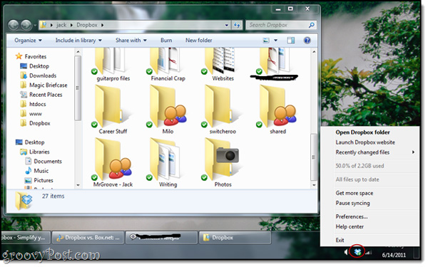 Dropbox and Box.net: Compare free versions Picture 4