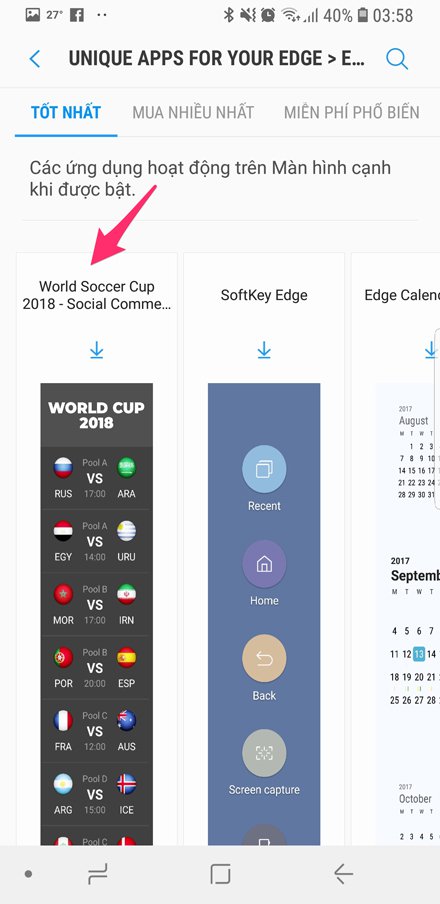 Easily track the World Cup calendar by taking advantage of Samsung's edge screen Picture 3