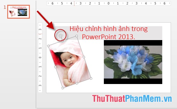 Edit, create effects for images in PowerPoint Picture 1