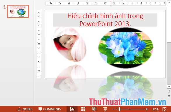 Edit, create effects for images in PowerPoint Picture 12