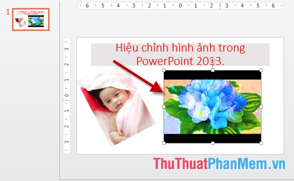 Edit, create effects for images in PowerPoint Picture 7