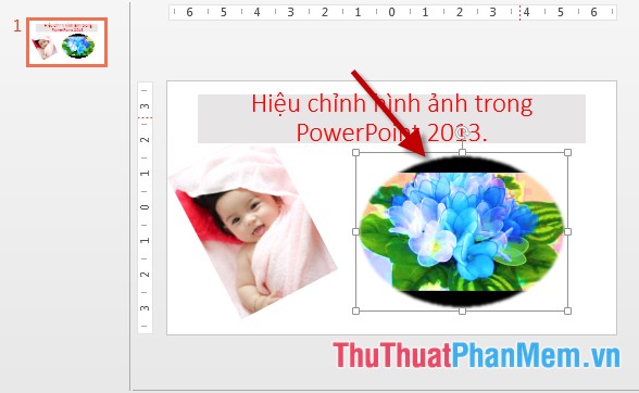 Edit, create effects for images in PowerPoint Picture 9