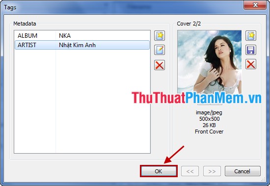 Edit music file information, add Album ... with Mp3Tag Picture 12