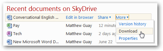 Edit Office Web Apps documents with MS Office Picture 4