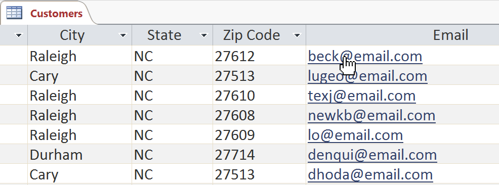 Edit tables in Access 2016 Picture 9