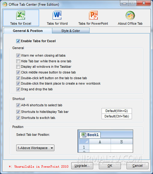 Editor and tabbed document management for Microsoft Office Picture 3