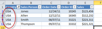 Effectively use table features in Excel 2010 Picture 9