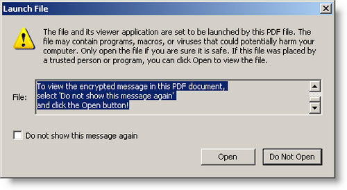 Embed malicious code into PDF file without security error Picture 3