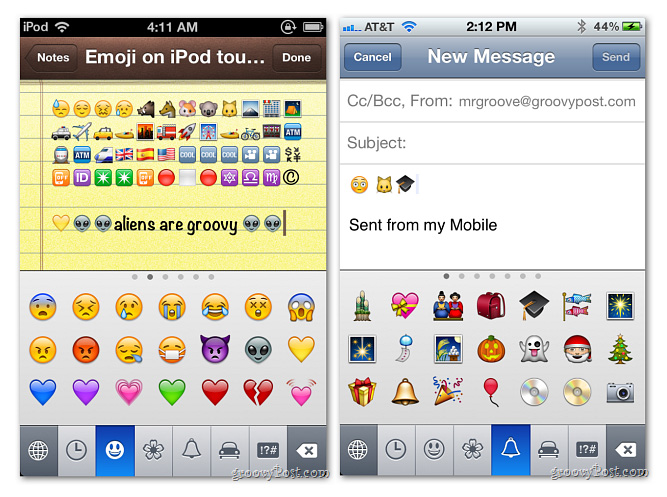 Enable and use Emoji Keyboard mode in iOS 5