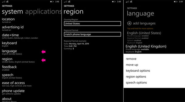 Enable Cortana on Windows Phone 8.1 Picture 2