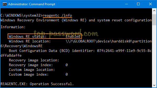 Enable Disable Windows Recovery Environment Winre In Windows