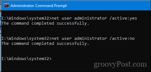 Enable or disable the built-in Administrator account on Windows 10 Picture 4