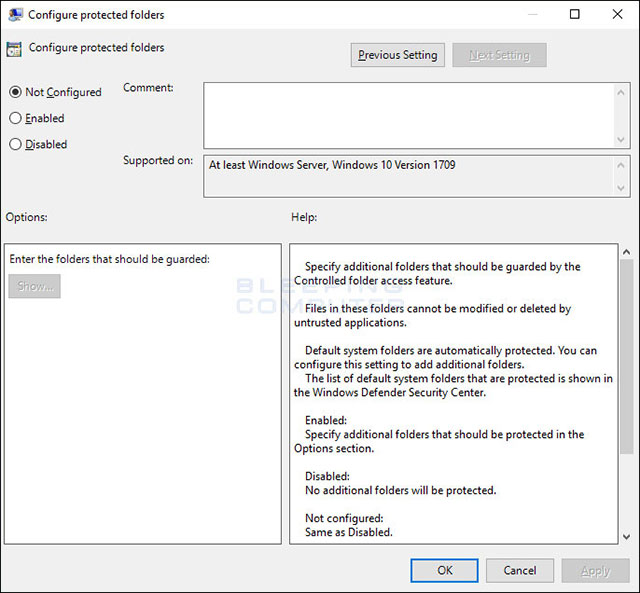 Enable ransomware Controlled Folder Access on Windows 10 Picture 9