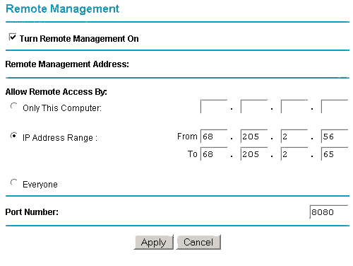 Enable remote management on NETGEAR router Picture 2