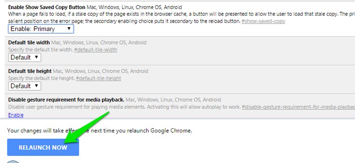 Enable Web browsing mode without Internet connection on Chrome Picture 5