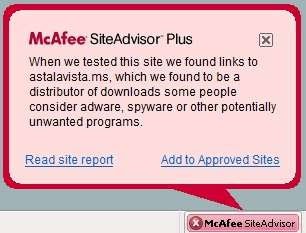 Ensure safety when surfing with McAfee SiteAdvisor Picture 4