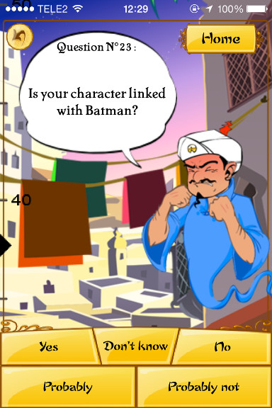 Entertainment with Akinator application, the god of lights can read your thoughts Picture 2