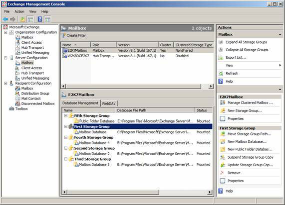 Exchange 2007 SP1: Manage CCR Cluster with the Exchange Management ...