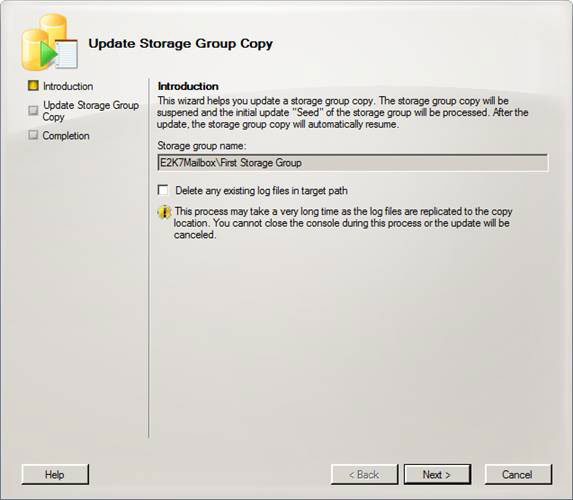 Exchange 2007 SP1: Manage CCR Cluster with the Exchange Management Console Picture 16