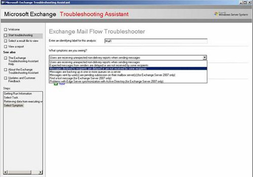 Exchange Troubleshooting Assistant Picture 12