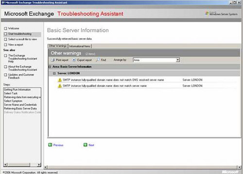 Exchange Troubleshooting Assistant Picture 13