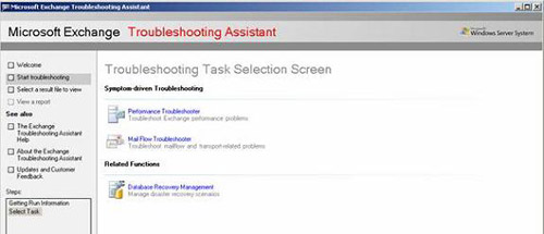 Exchange Troubleshooting Assistant Picture 4