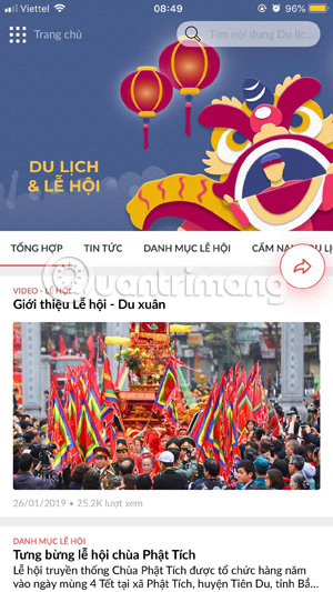 Experience 9999 Tet, the app provides useful daily information Picture 4