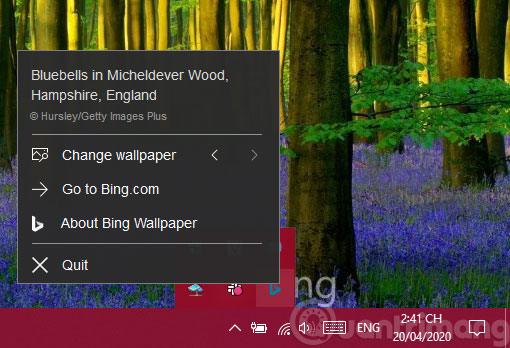 Experience Bing Wallpaper: The application automatically changes to new computer wallpaper every day Picture 6