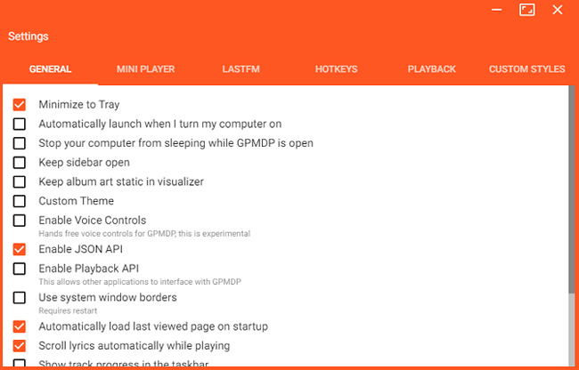 Experience Google Play Music Desktop Player on your computer Picture 3