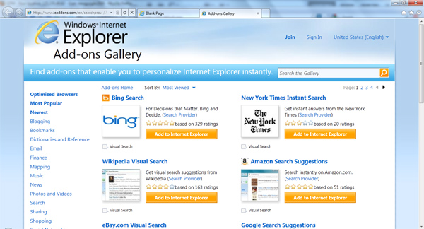 Experience Internet Explorer 9 Beta Picture 5