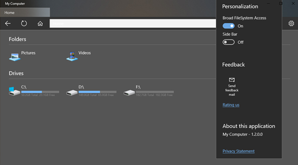 Experience My Computer, the perfect replacement application of File Explorer on Windows 10 Picture 10