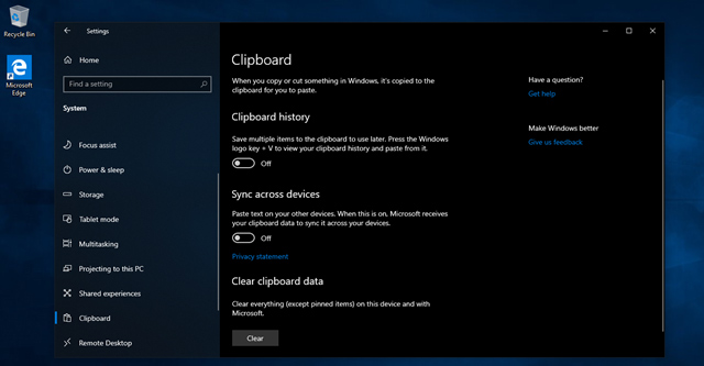 Experience new features of Windows 10 October (1809) Picture 17