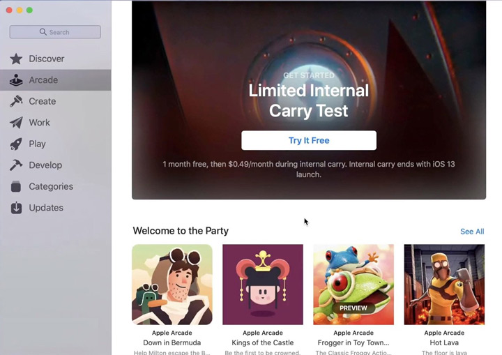 Experience playing games on Apple Arcade service Picture 1