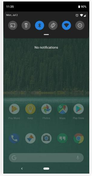 Experience the main Dark Mode mode on Android 9 Pie Picture 12