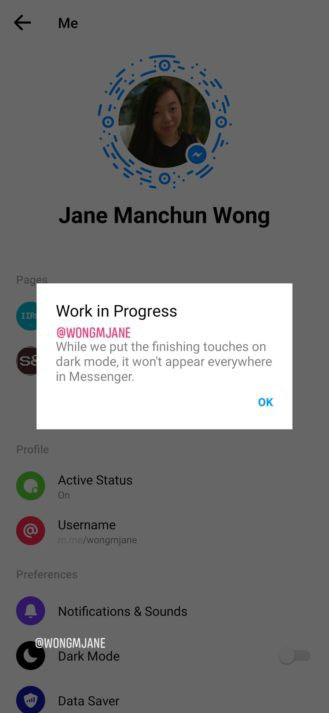 Experience the new user interface and the Dark mode of Facebook Messenger Picture 2