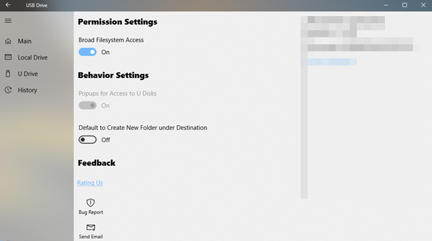 Experience USB Flash Drive, the data manager for USB on Windows 10 Picture 12